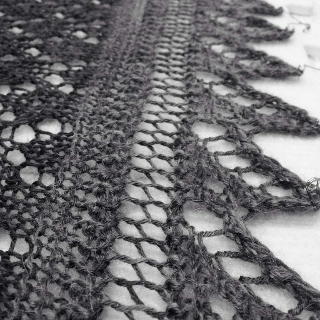 Knitted on edge for an upcoming pattern.